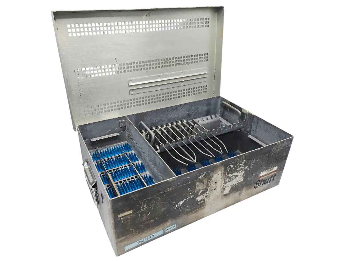 12-Piece ConMed Linvatec SHUTT Arthroscopy Instrument Set w/ Sterilization Case - Image 2