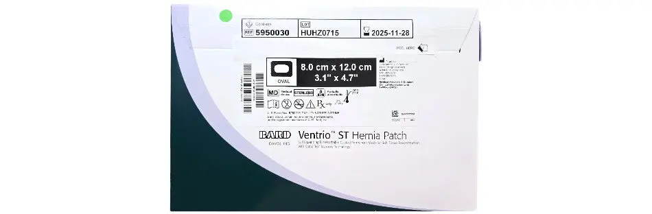 Bard 5950030 Ventrio ST Hernia Patch 8cm x 12cm Sterile