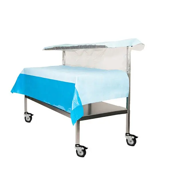 AcralMed TBL554/555/556 SS Table with Solid Upper Shelf - Image 5
