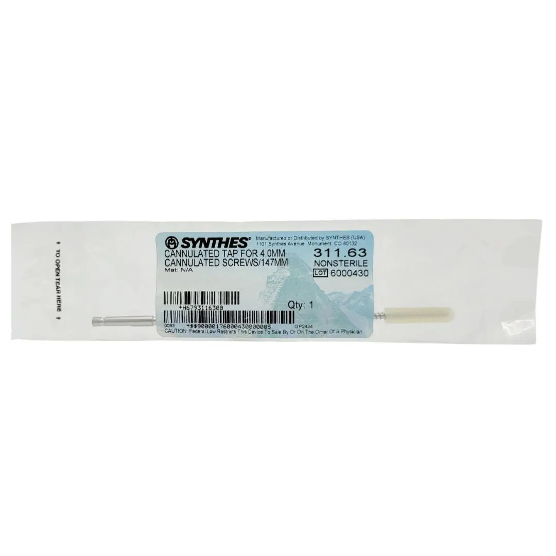Synthes 311.63 Cannulated Tap For 4.0mm Cannulated Screws/147mm