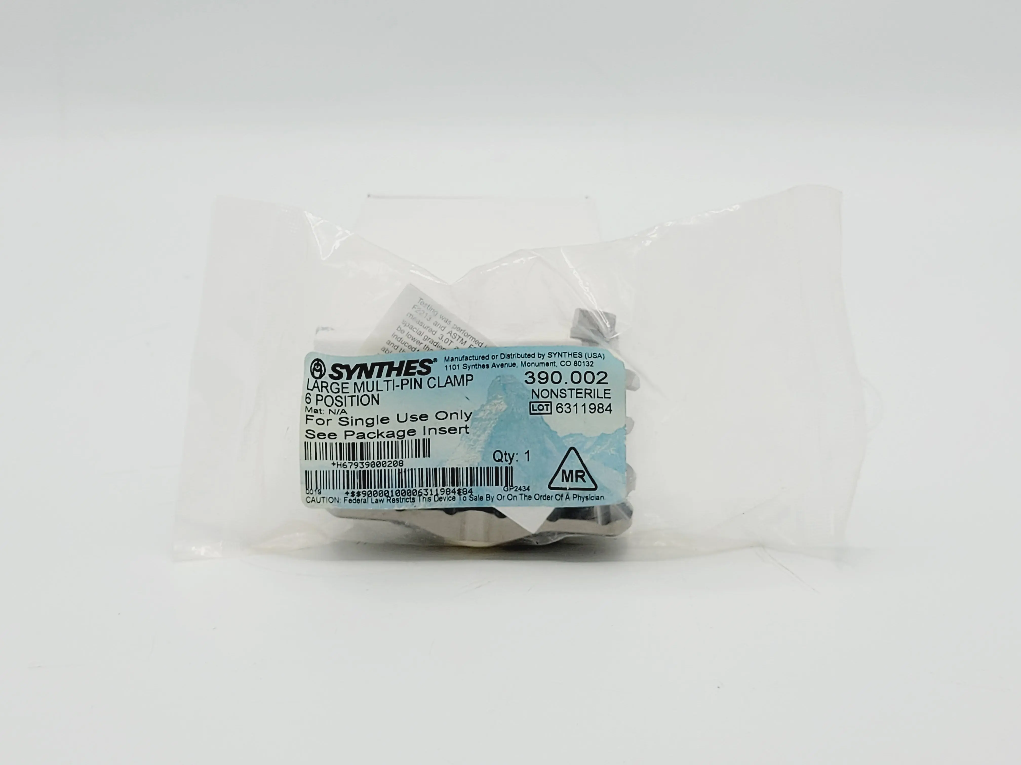 Synthes 390.002 Large Ex-Fix Multi-Pin Clamp 6-Position - Image 2