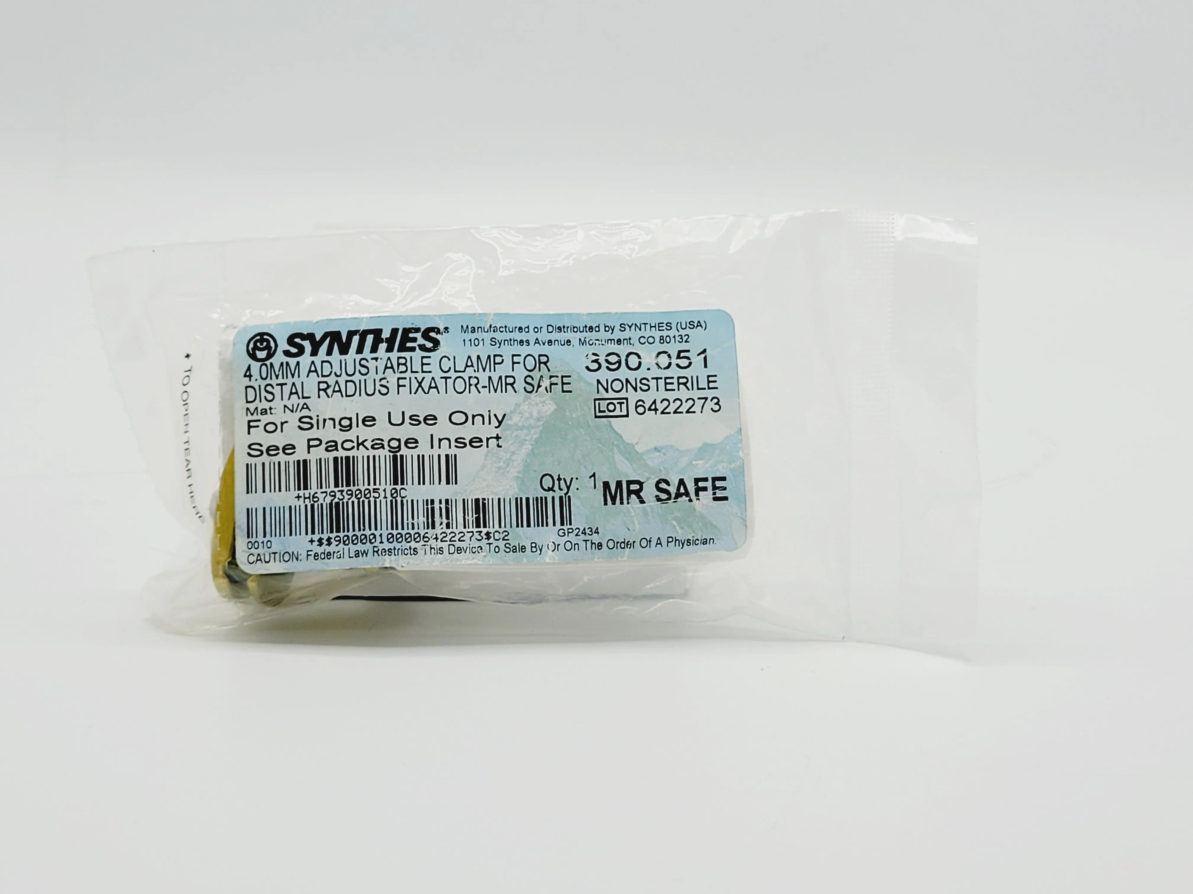 Synthes 390.051 4.0mm Adjustable Clamp For Distal Radius Fixator - Image 2