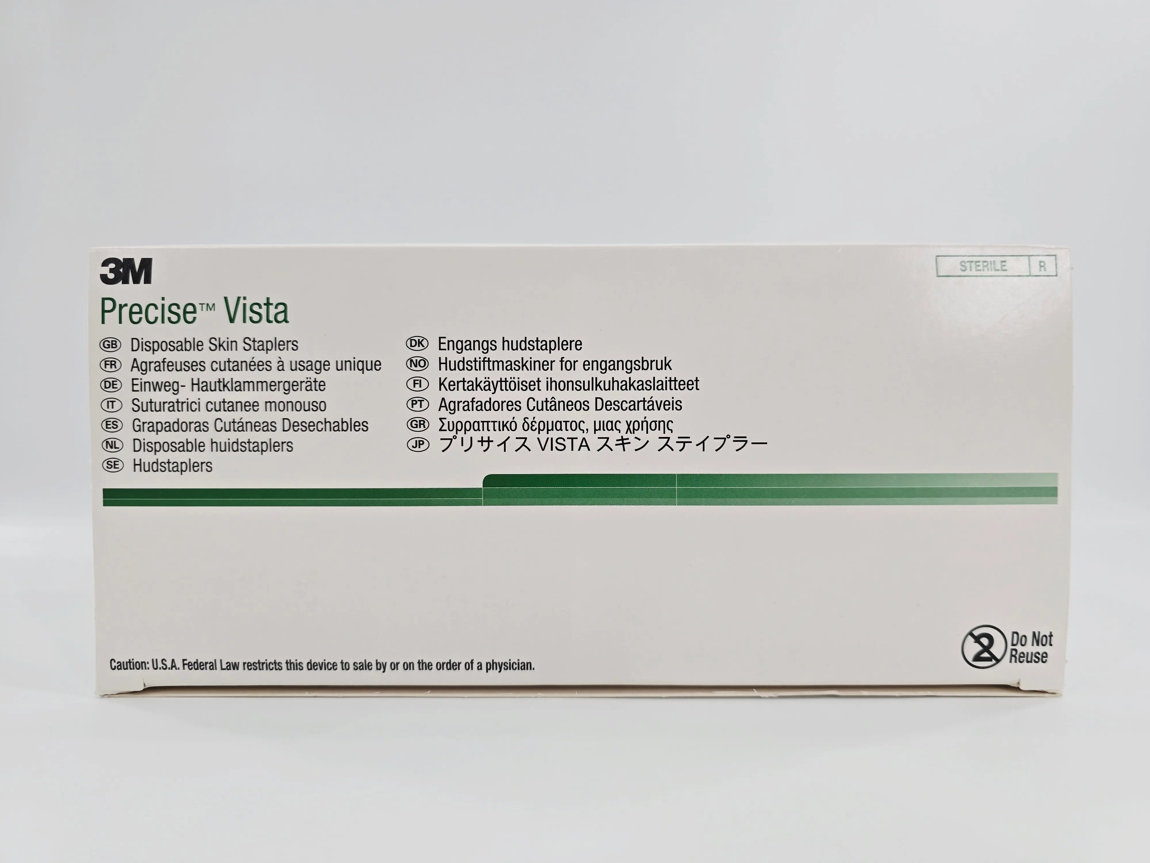 3M 3996-15W Precise Vista Disposable Skin Stapler w/ 15 Wide Staples 7.1mm x 4.1mm BX/6 - Image 2