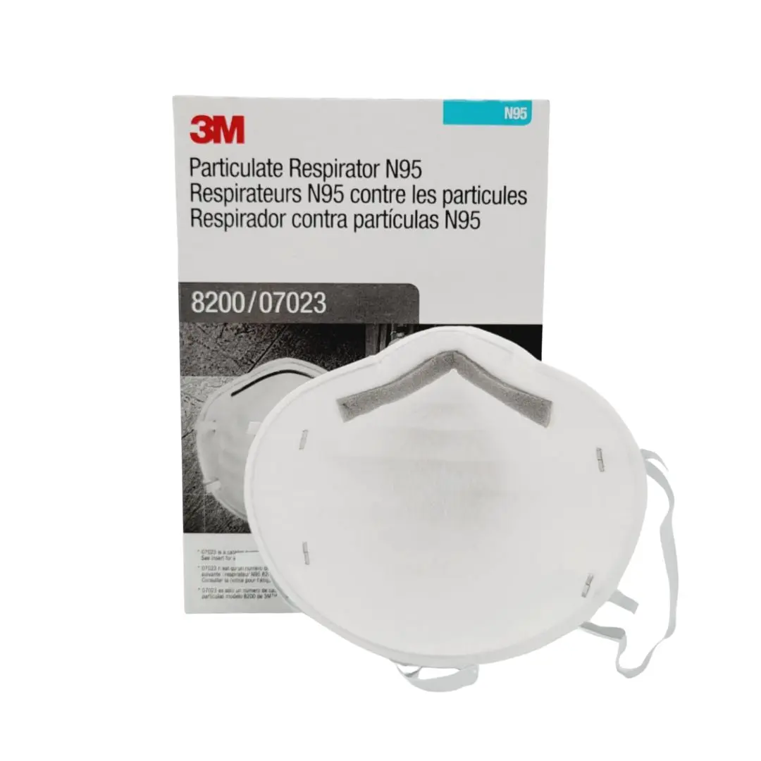 3M 8200 N95 Disposable Particulate Respirator Painting, Sanding 160/CS - Image 3