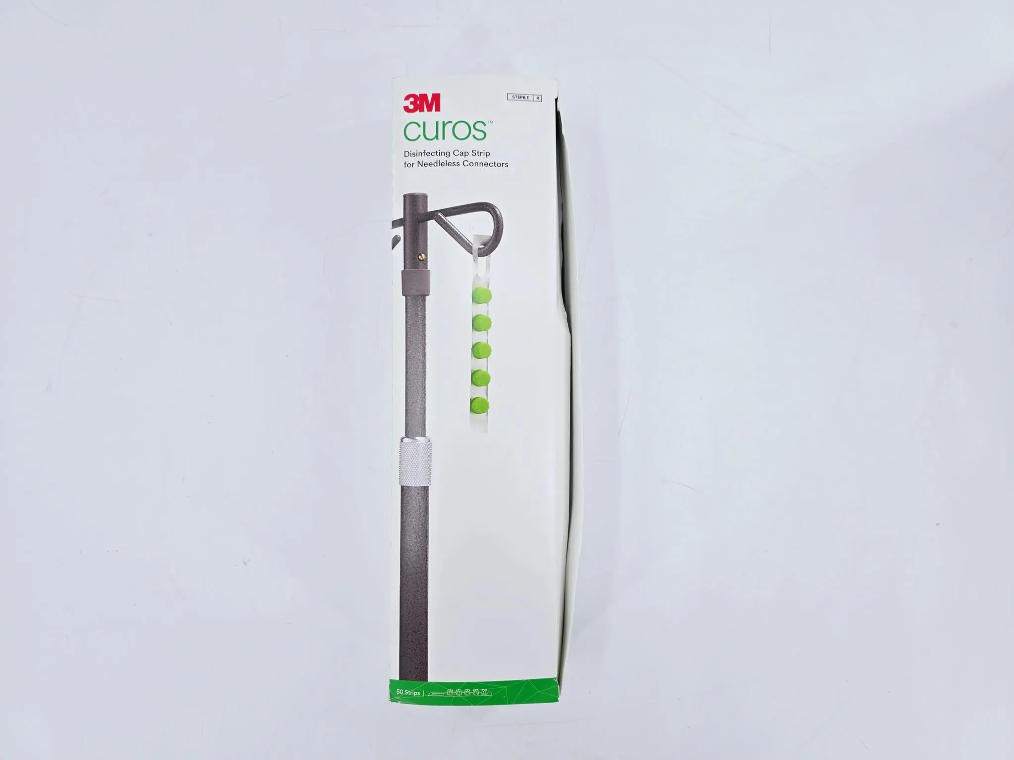 3M CFF10-250 Curos Disinfecting Cap Strip for Needleless Connectors 50/BX - Image 2
