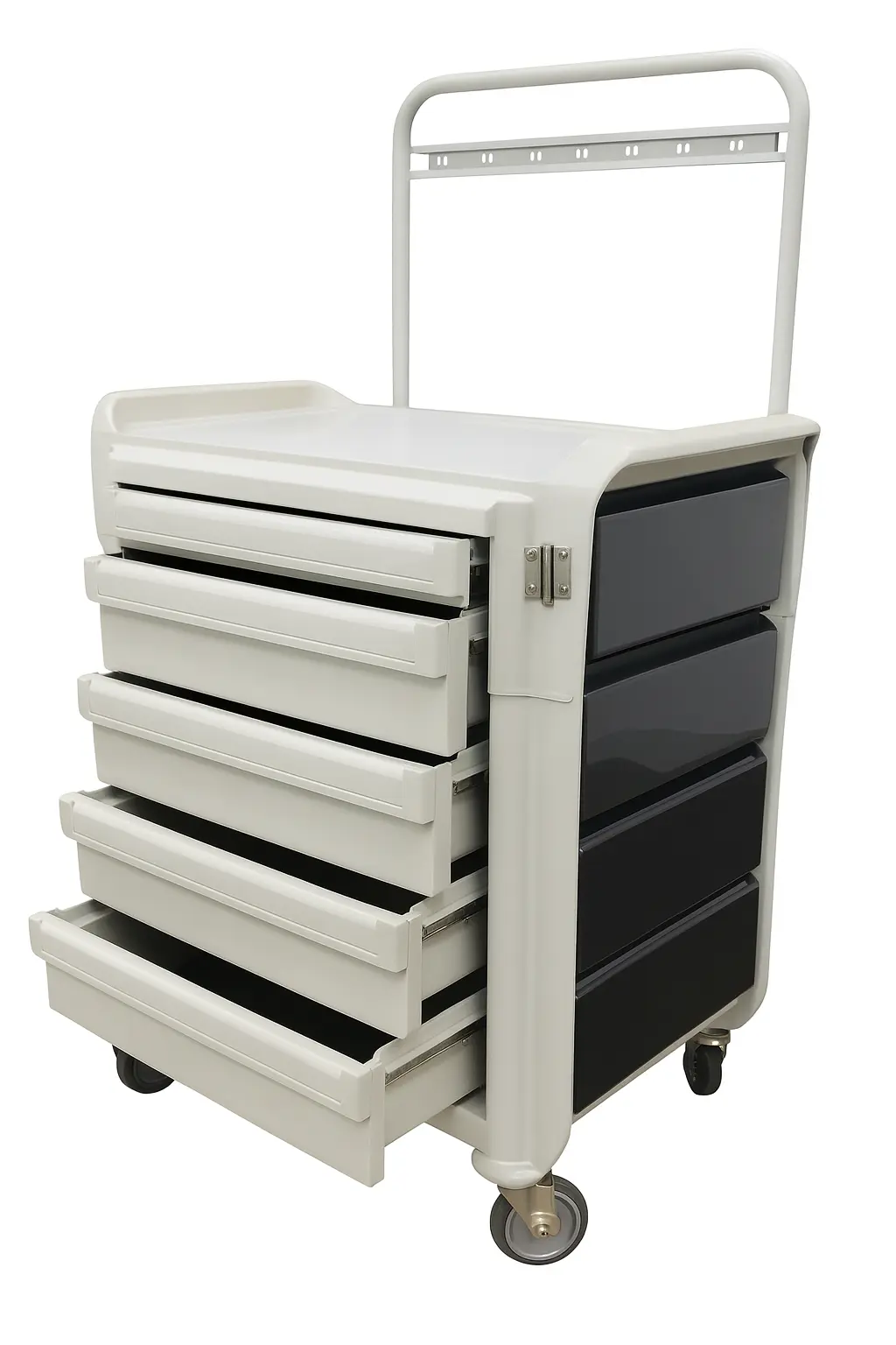 Metro Flex 5-Drawer Supply Cart 34" x 22" x 58" Medical Storage Unit AS IS