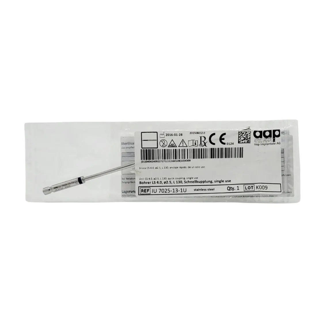 aap Implantate AG IU 7025-13-1U CS 4.0 2.5mm Twist Drill Quick Coupling 5"