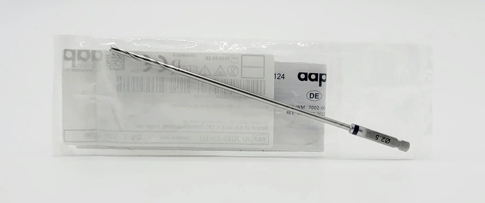 aap Implantate AG IU 7025-13-1U CS 4.0 2.5mm Twist Drill Quick Coupling 5" - Image 3