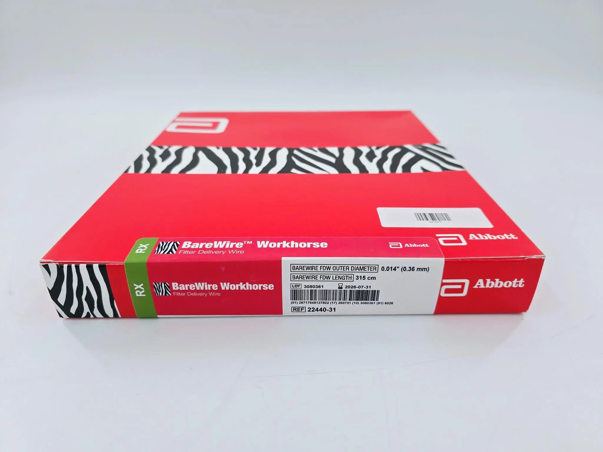 Abbott 22440-31 BareWire Workhorse Filter Delivery Wire .014" X 315cm Box Of 5 - Image 3