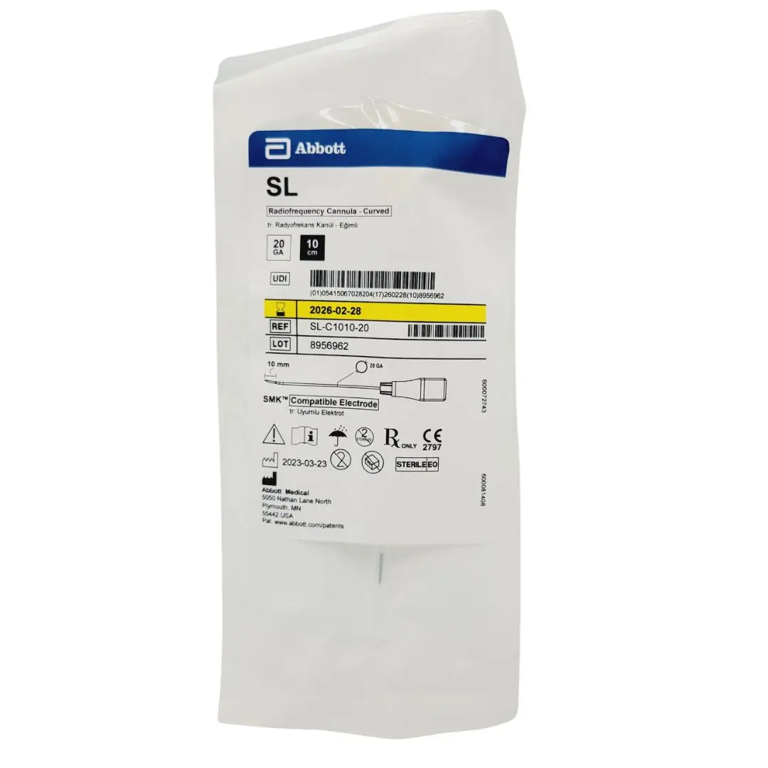 Abbott SL-C1010-20 Radiofrequency 10cm 20G Cannula Curved