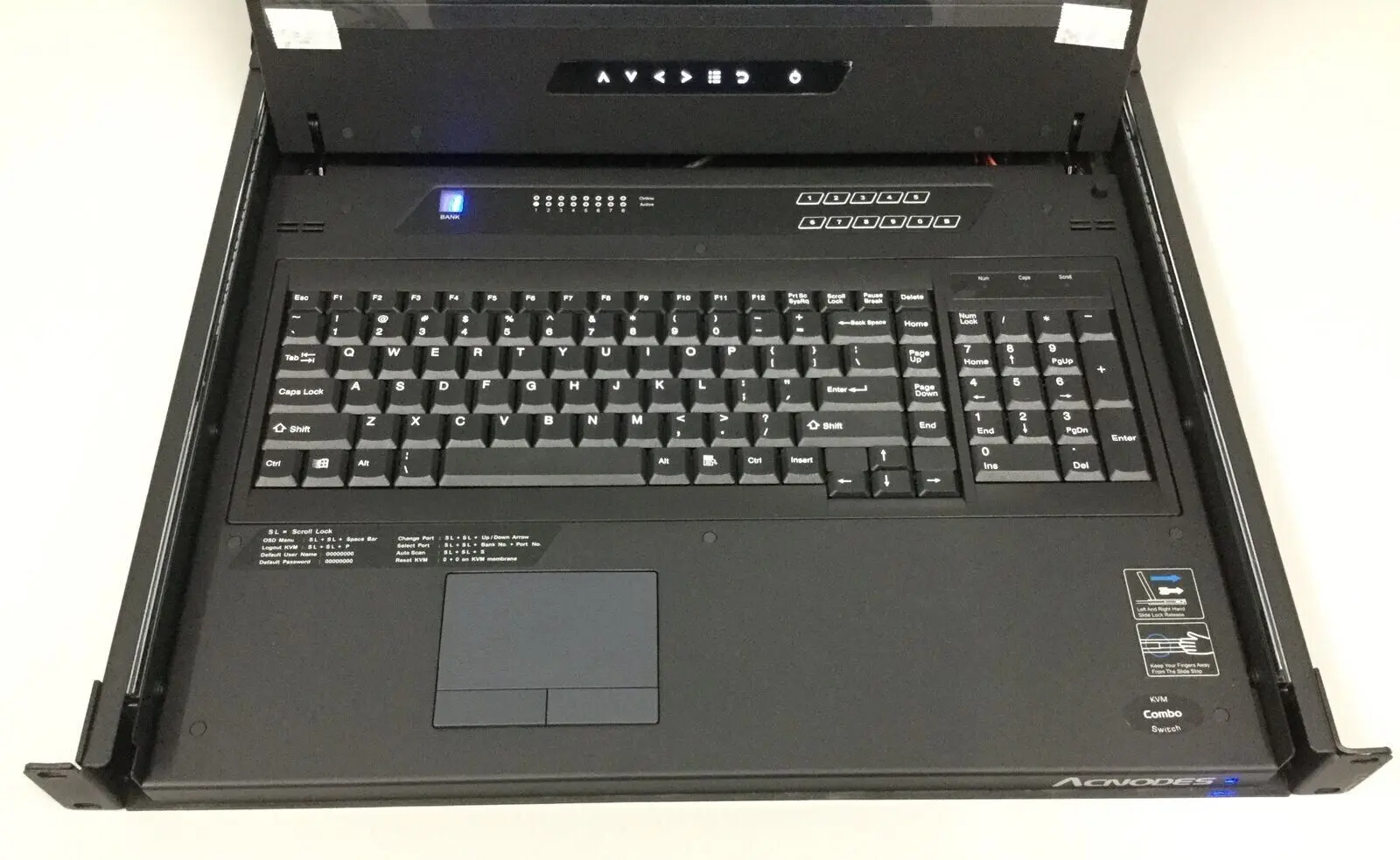 Acnodes MKD6117 Monitor Keyboard Drawer Integrated 17.3" 1080P Full HD LED LCD - Image 3