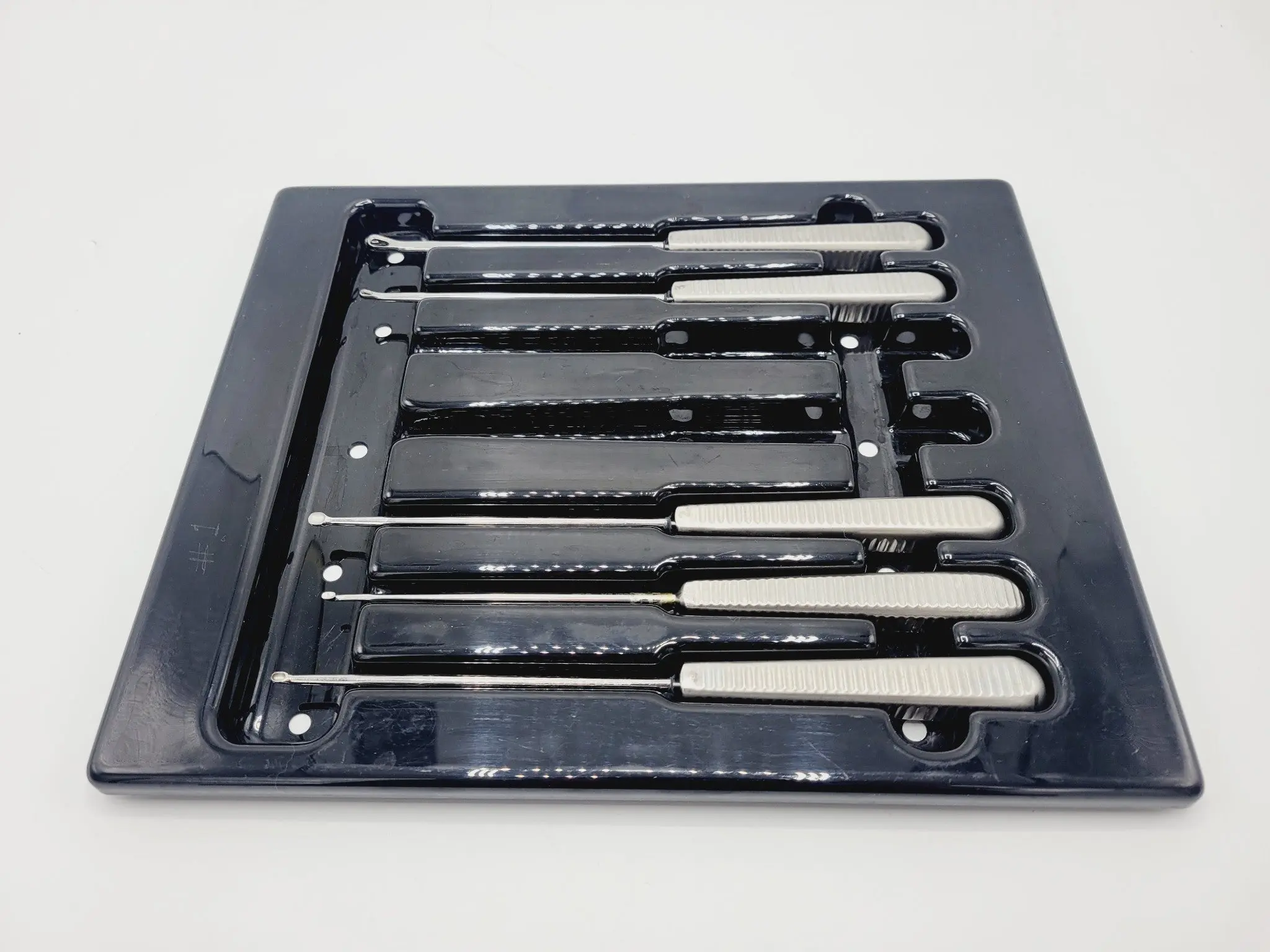 Acufex Curettes Regular & Ring w/ Sterilization Case Set of 5 - Image 6
