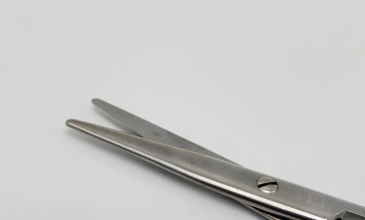 Aesculap BC242R Mayo Durotip Scissors Straight Blunt/Blunt 6-3/4" - Image 2