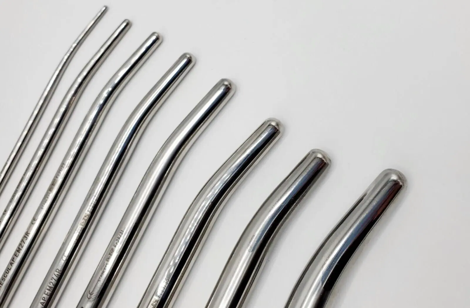 Aesculap EM270R Pratt Uterine Dilators Complete Set 11-1/2" Excellent Condition - Image 2