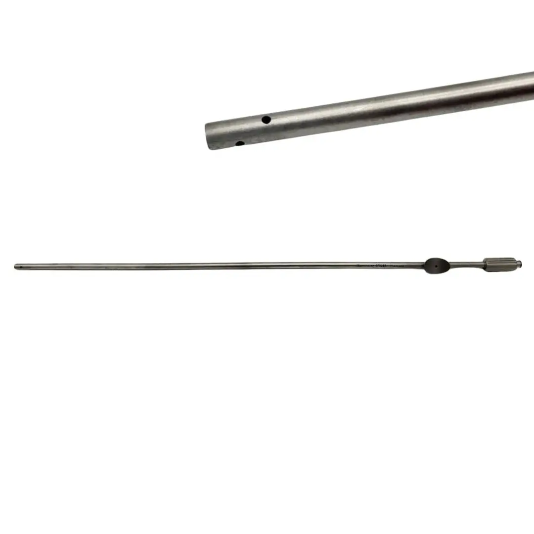 Aesculap GF320R Suction Irrigation Tube w/ Finger Valve Luer-Lock 15-3/4"