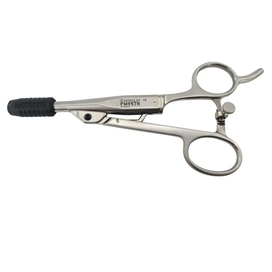 Aesculap PM957R Axial Ring Handle Only w/ Ratchet Lock 6-3/4"