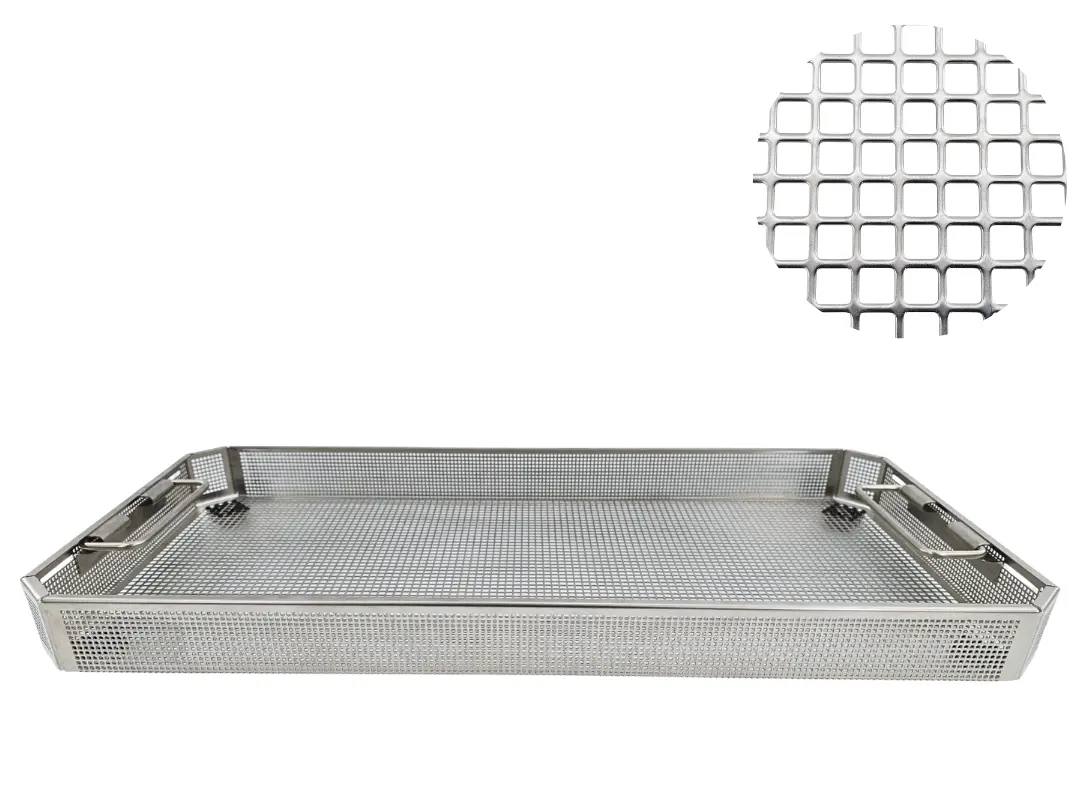 Aesculap surgical sterilization basket JF222R Perforated 540 x 253 x 56mm