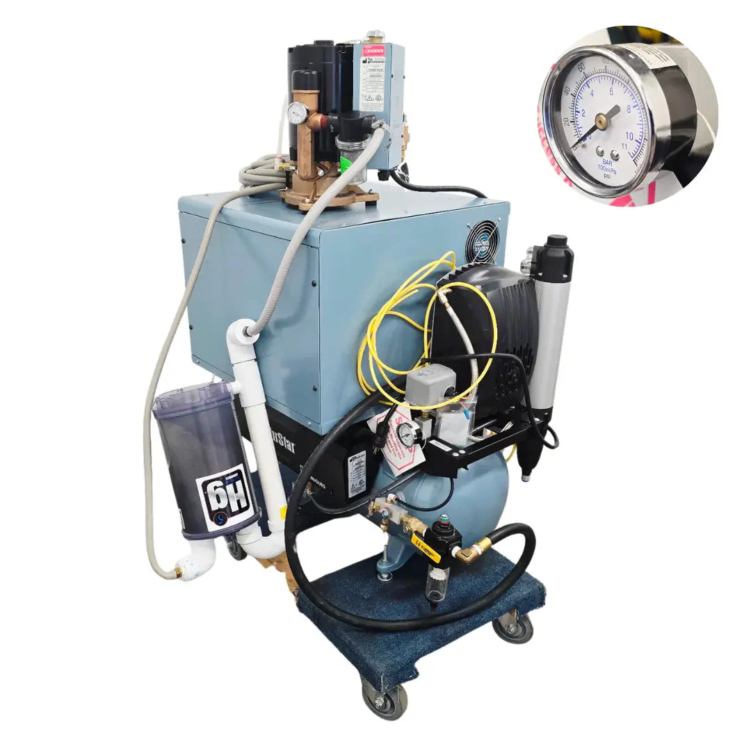 Air Techniques VacStar 20 VS20 Dental Vacuum w/ AirStar AS21M Compressor