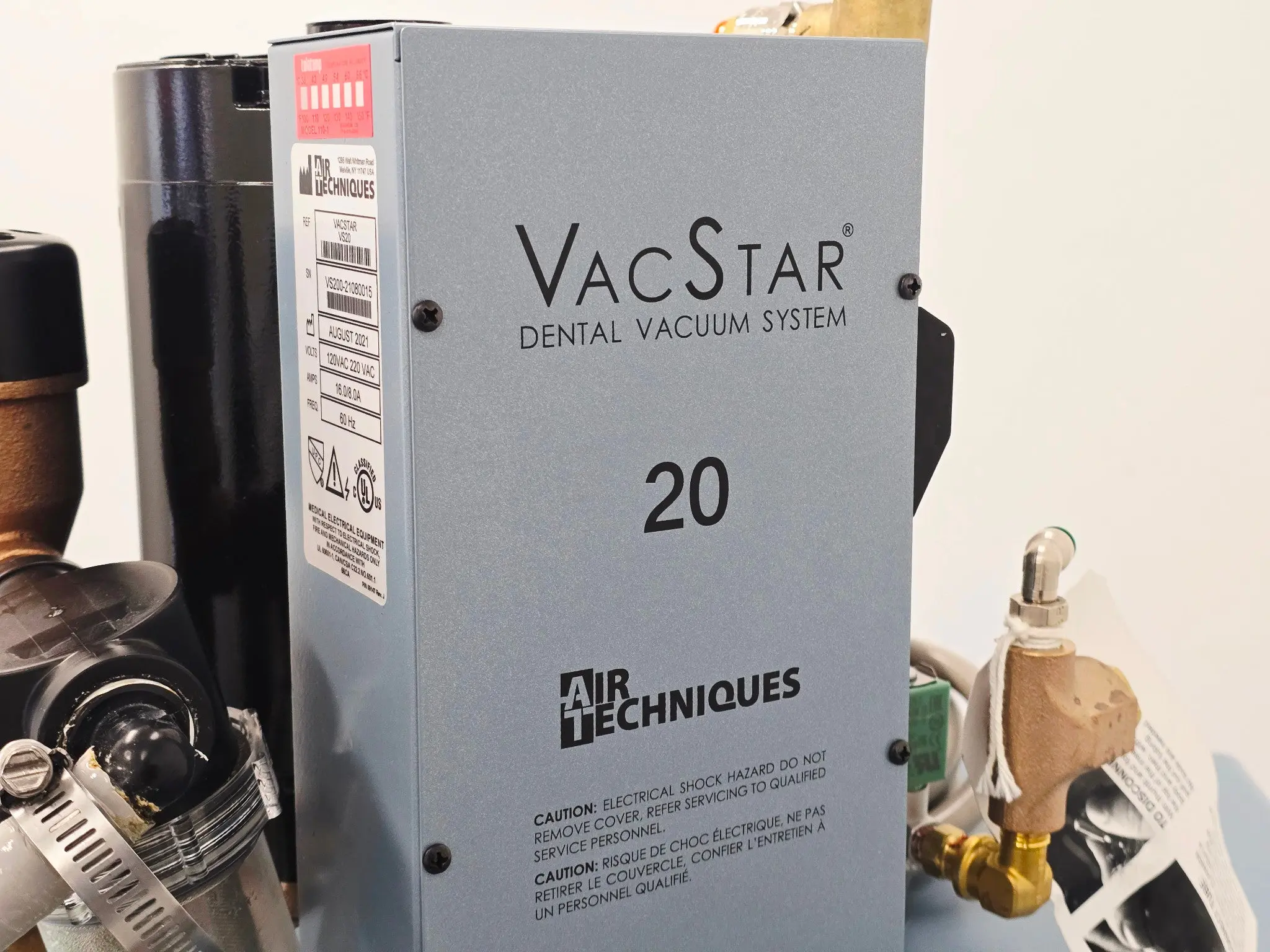 Air Techniques VacStar 20 VS20 Dental Vacuum w/ AirStar AS21M Compressor - Image 14