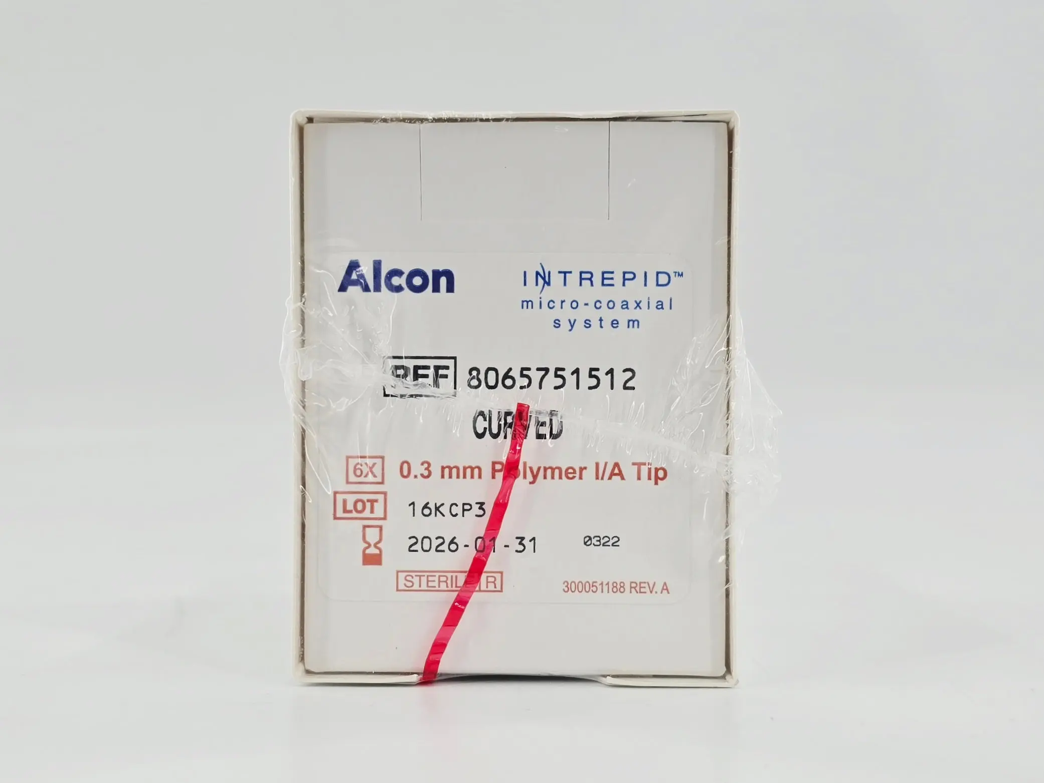 Alcon 8065751512 Intrepid Micro-Coaxial System 0.3mm Polymer I/A Irrigation and Aspiration Tip Curved BX/6 - Image 2