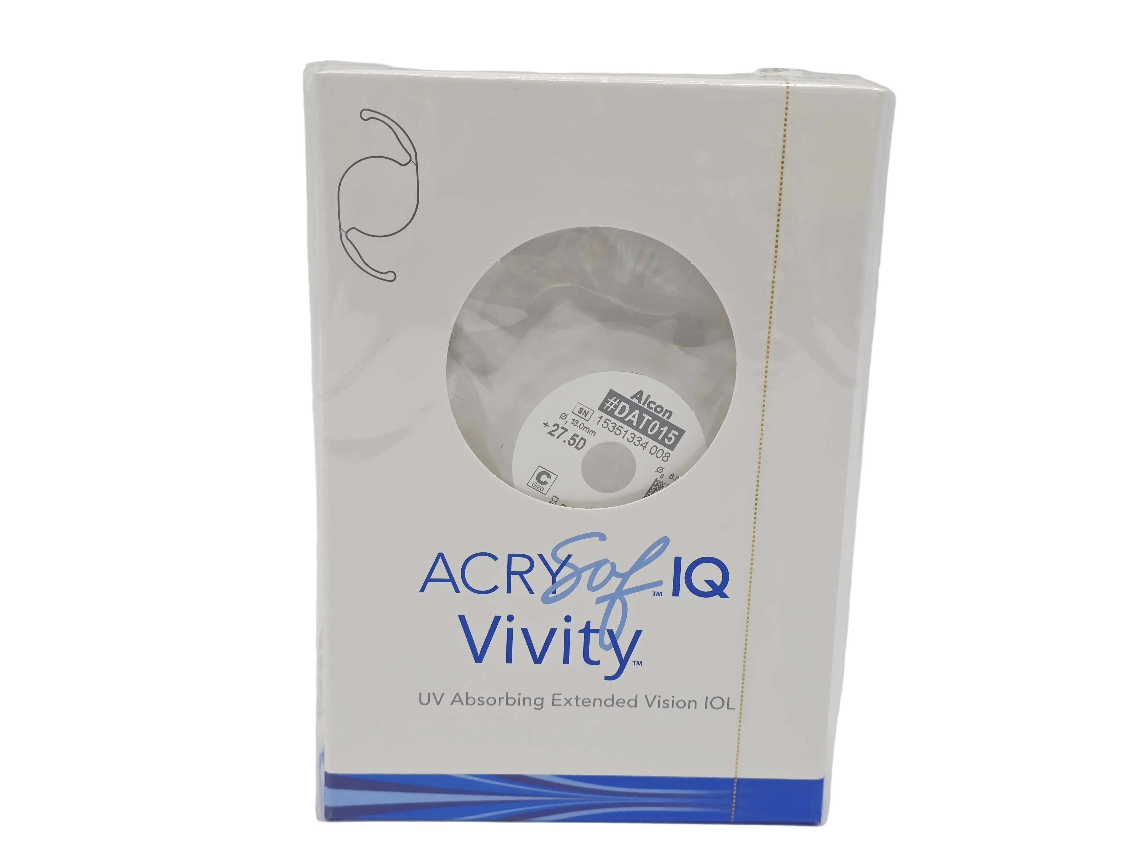 Alcon DAT015.275 Aspheric Foldable Acrylic IOL UV Absorbing Sterile Lens