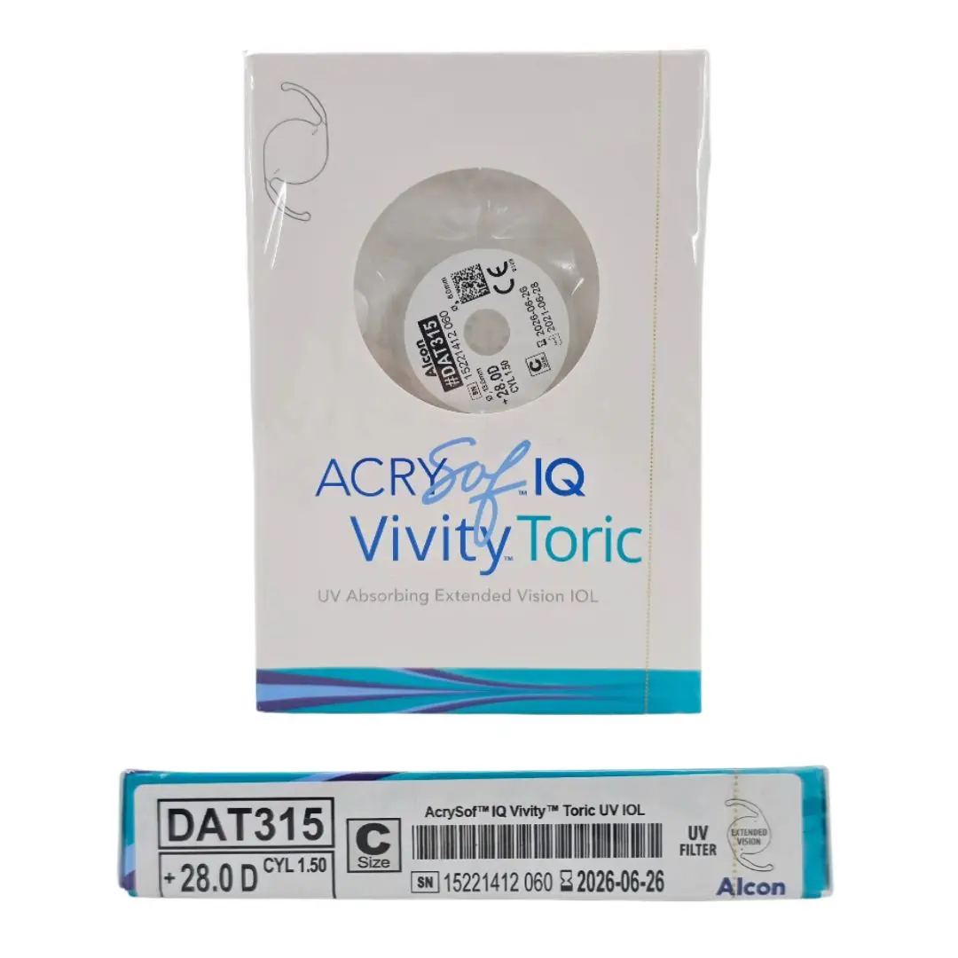 Alcon DAT315.280 AcrySof IQ Vivity Toric UV Absorbing Extended Vision IOL +28.0 D Size C 1/EA