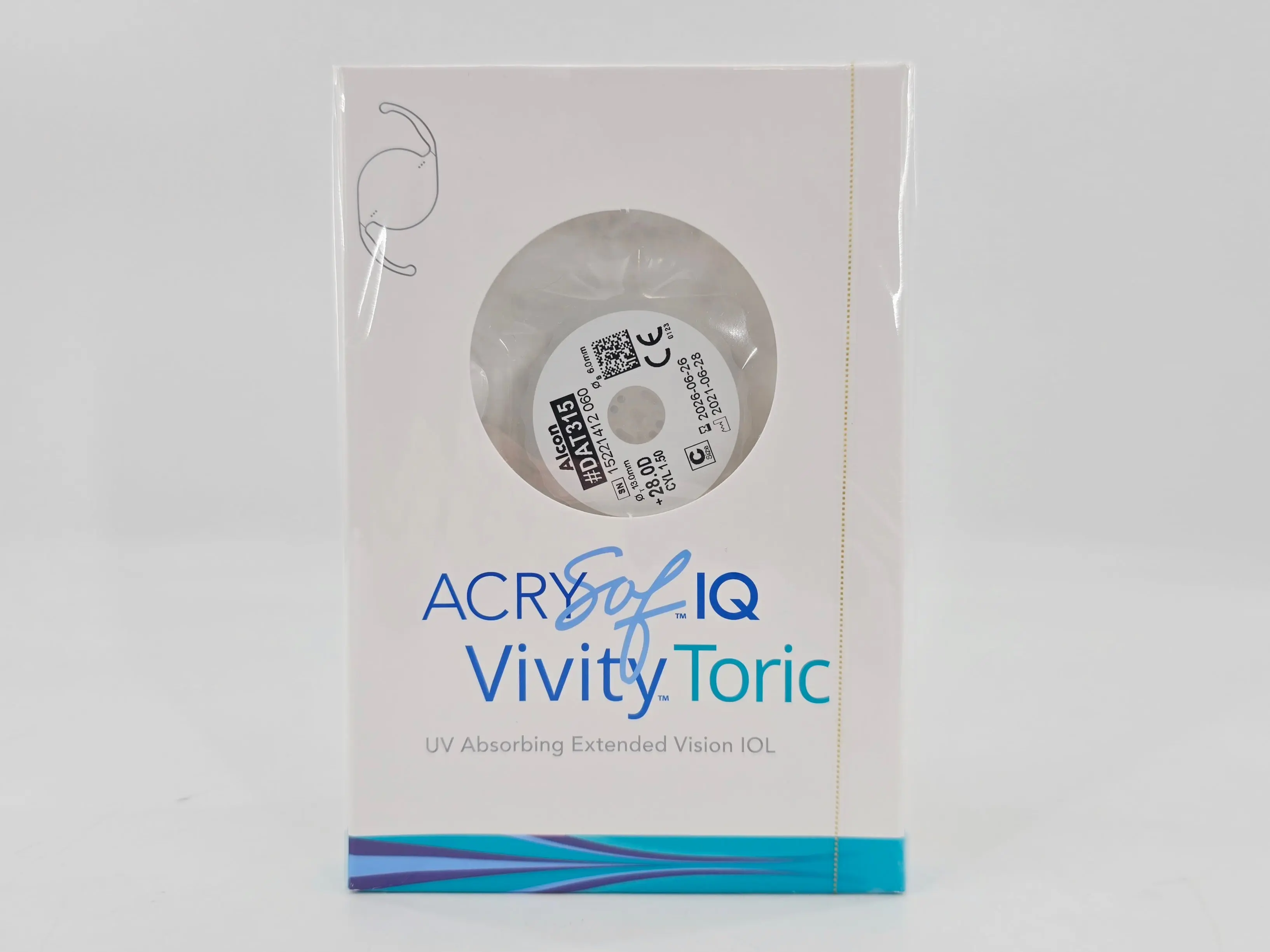 Alcon DAT315.280 AcrySof IQ Vivity Toric UV Absorbing Extended Vision IOL +28.0 D Size C 1/EA - Image 2