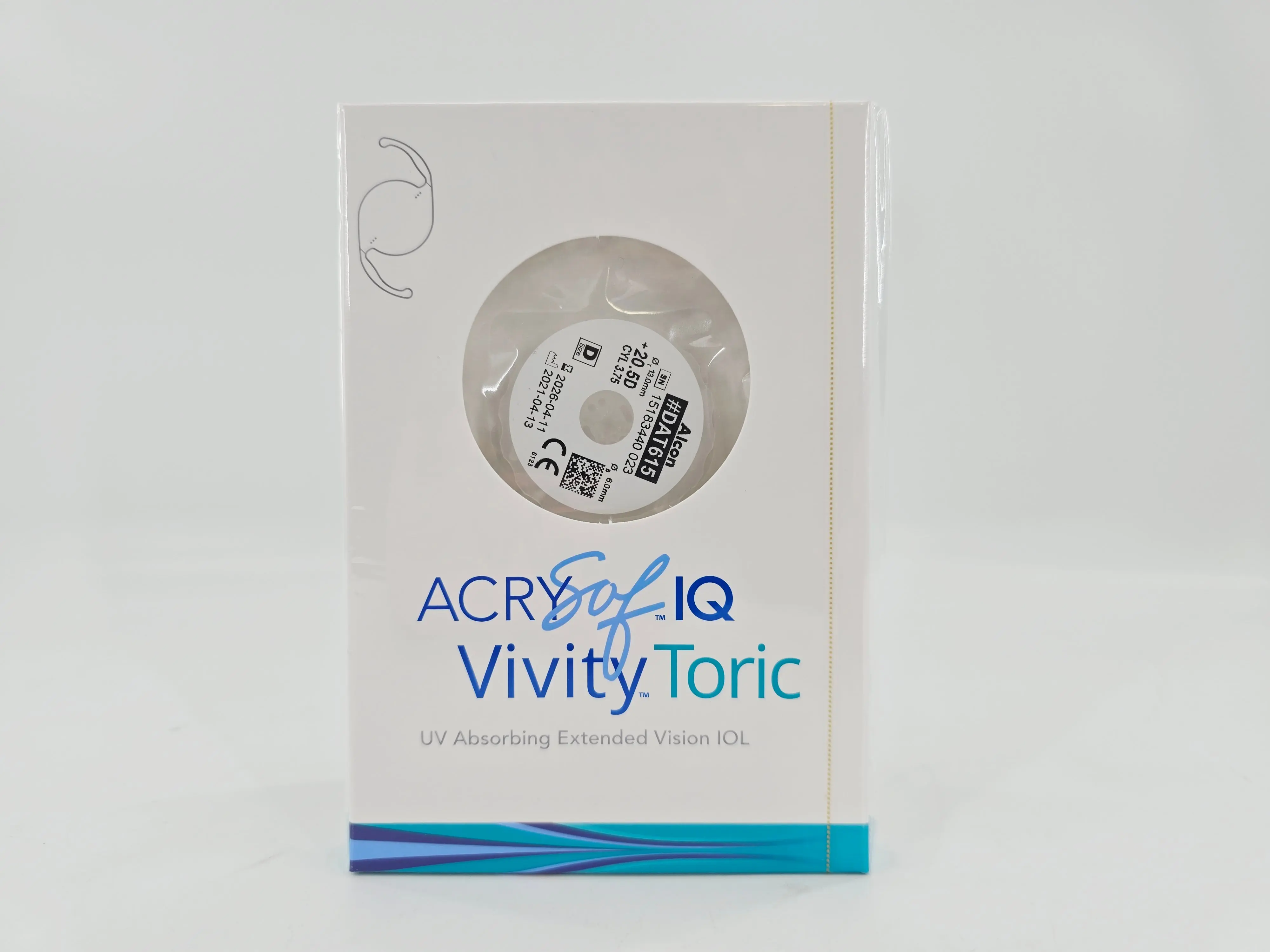 Alcon DAT615.205 AcrySof IQ Vivity Toric UV Absorbing Extended Vision IOL +20.5 D Size D 1/EA - Image 2