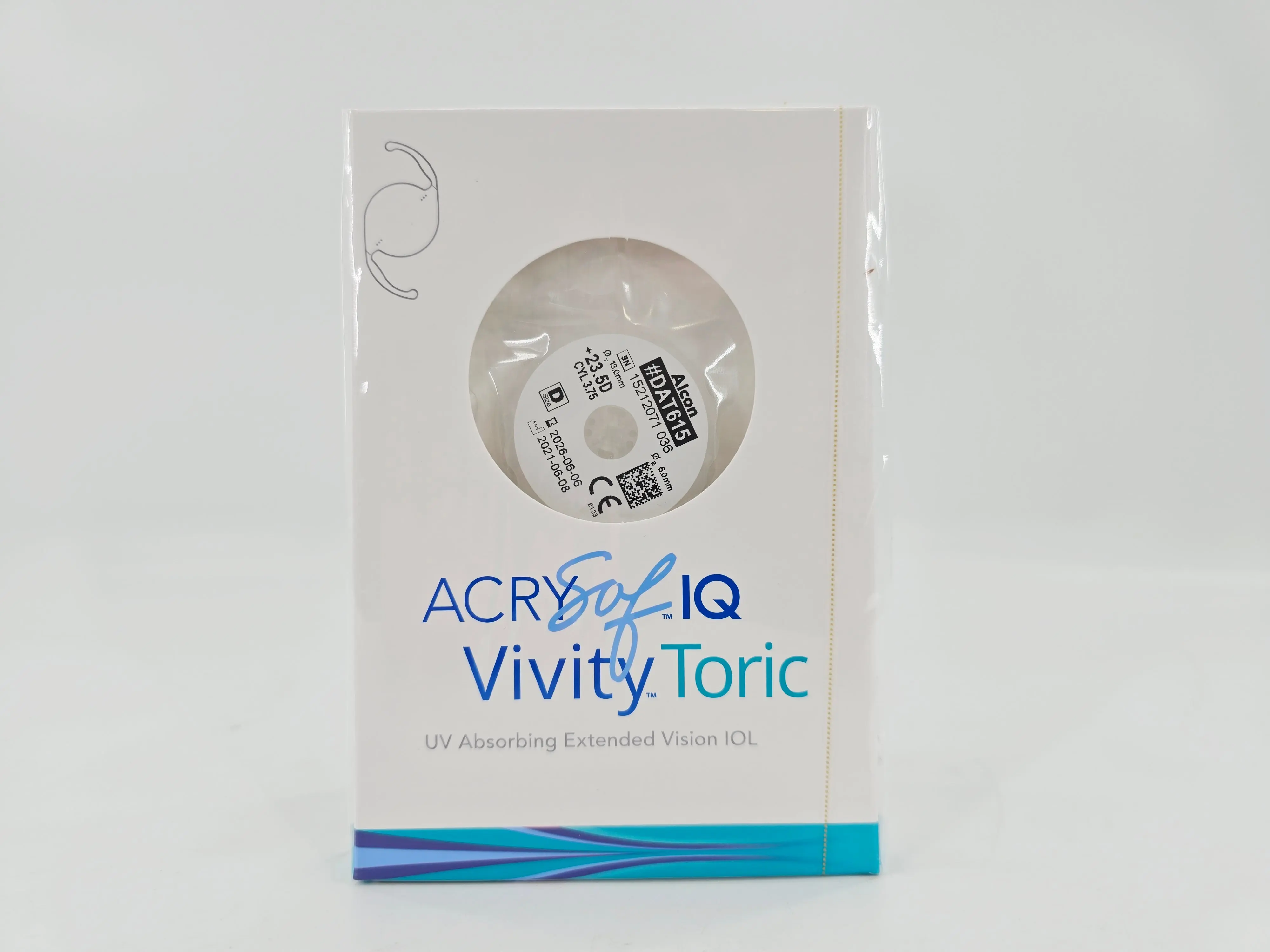 Alcon DAT615.235 AcrySof IQ Vivity Toric UV Absorbing Extended Vision IOL +23.5 D Size D 1/EA - Image 2