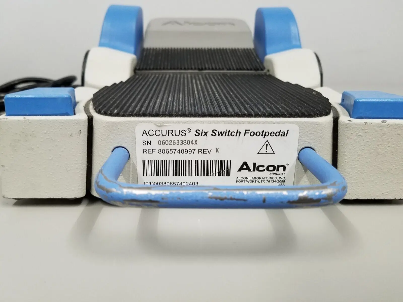 Alcon Footpedal, Accurus 800CS Phacoemulsifier 8065740997 Rev.K 6 Switch XS4 - Image 3