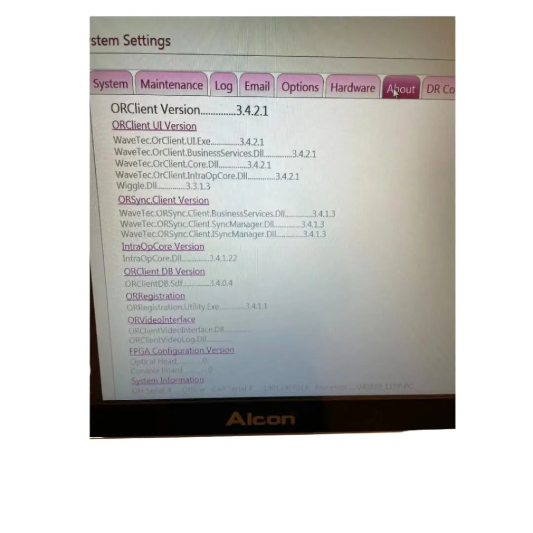 Alcon ORA Systems w/ VerifEye TM+ 2.0 Technology Cart 8065753093 DOM: 2019 - Image 3