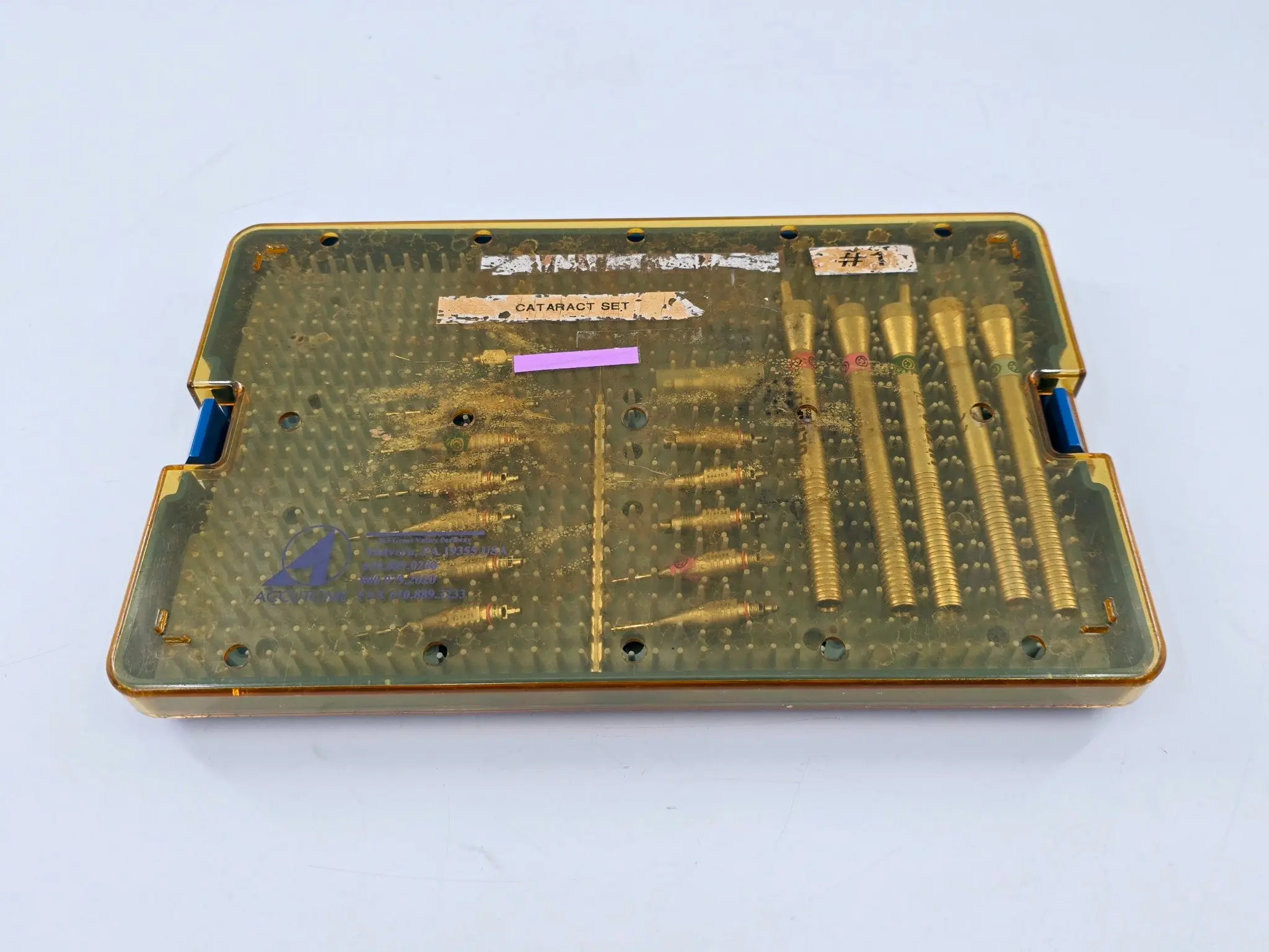 Alcon Ultraflow Handpieces (5) & Assorted Tips 20-Piece Cataracts Set w/ Case - Image 3