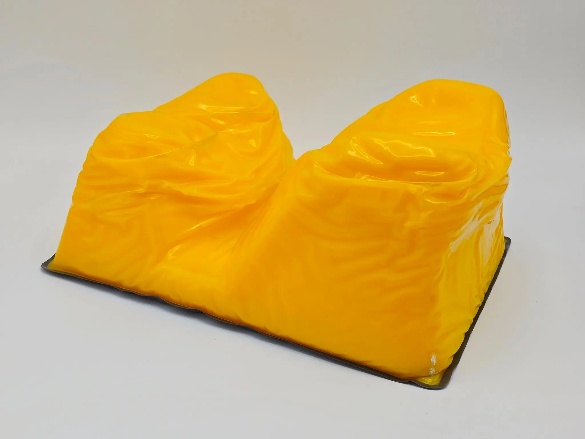 Alimed Yellow Gel Surgical Patient Positioner Pad Dual Contour 11x9x6 - Image 2