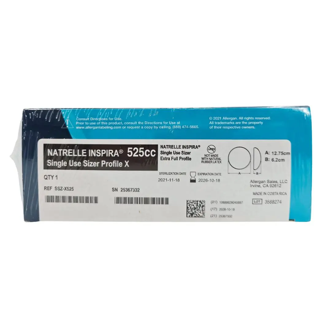 Allergan SSZ-X525 NATRELLE INSPIRA Single Use Sizer Extra Full Profile 525cc