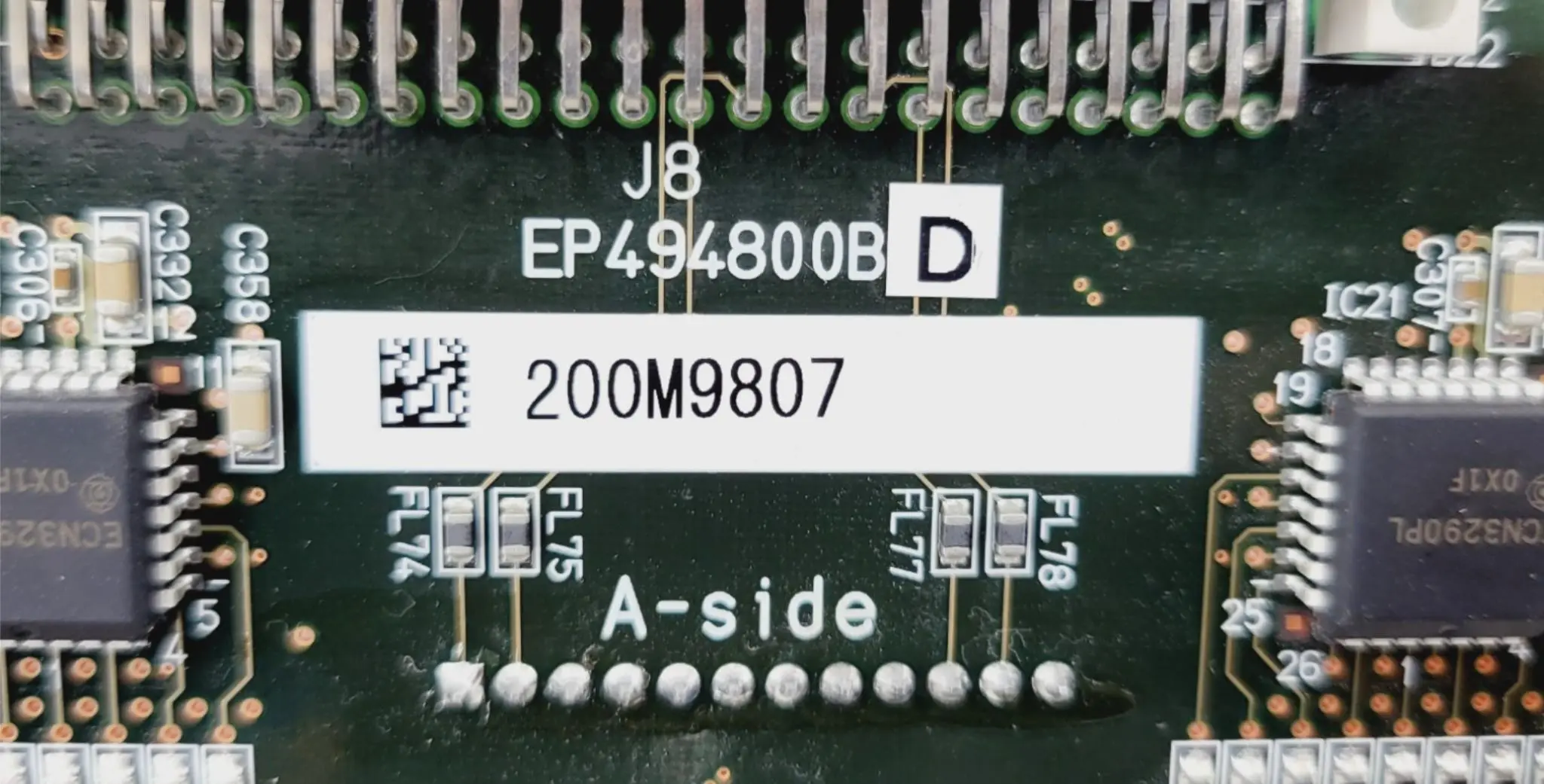Aloka EP494800 BD Probe Connector Board Assembly from a Aloka Alpha 10 Pro Sound - Image 2