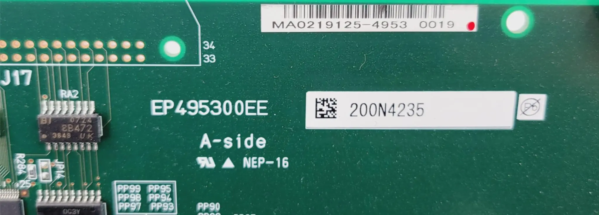 Aloka EP495300 EE Wave Generator Board Assembly from an Aloka Alpha 10 Pro Sound - Image 2