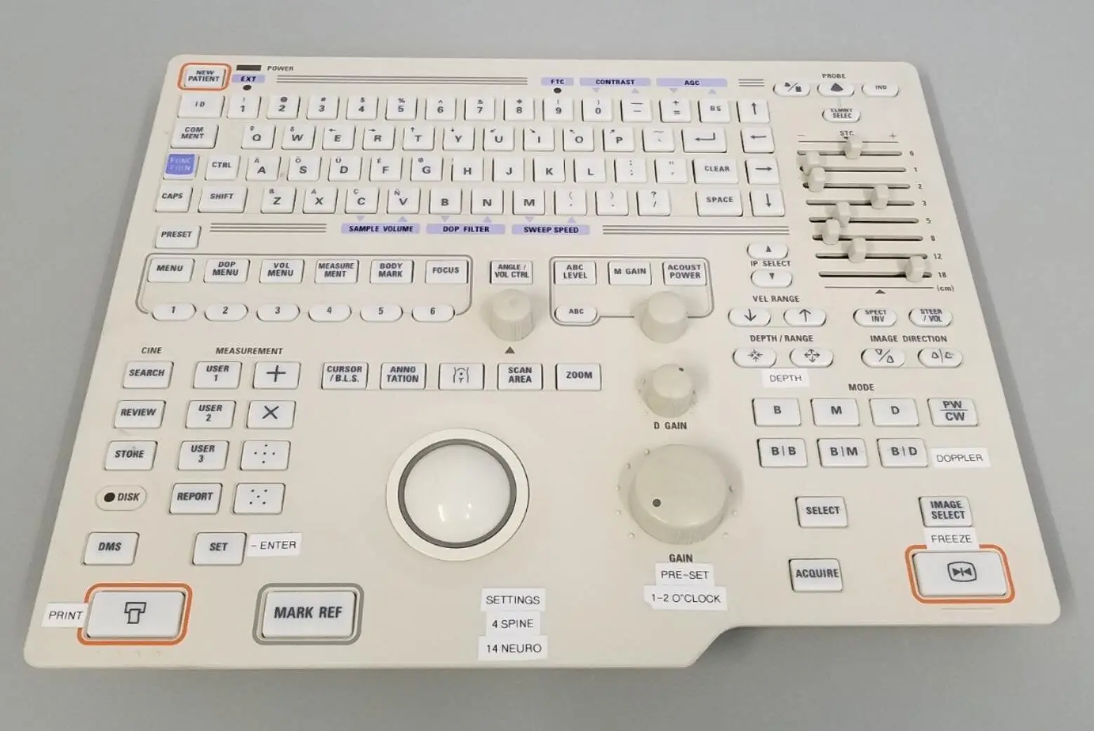 Aloka N376-2001 User Interface CP-ALT2 from SSD-1400 Ultrasound - Image 2