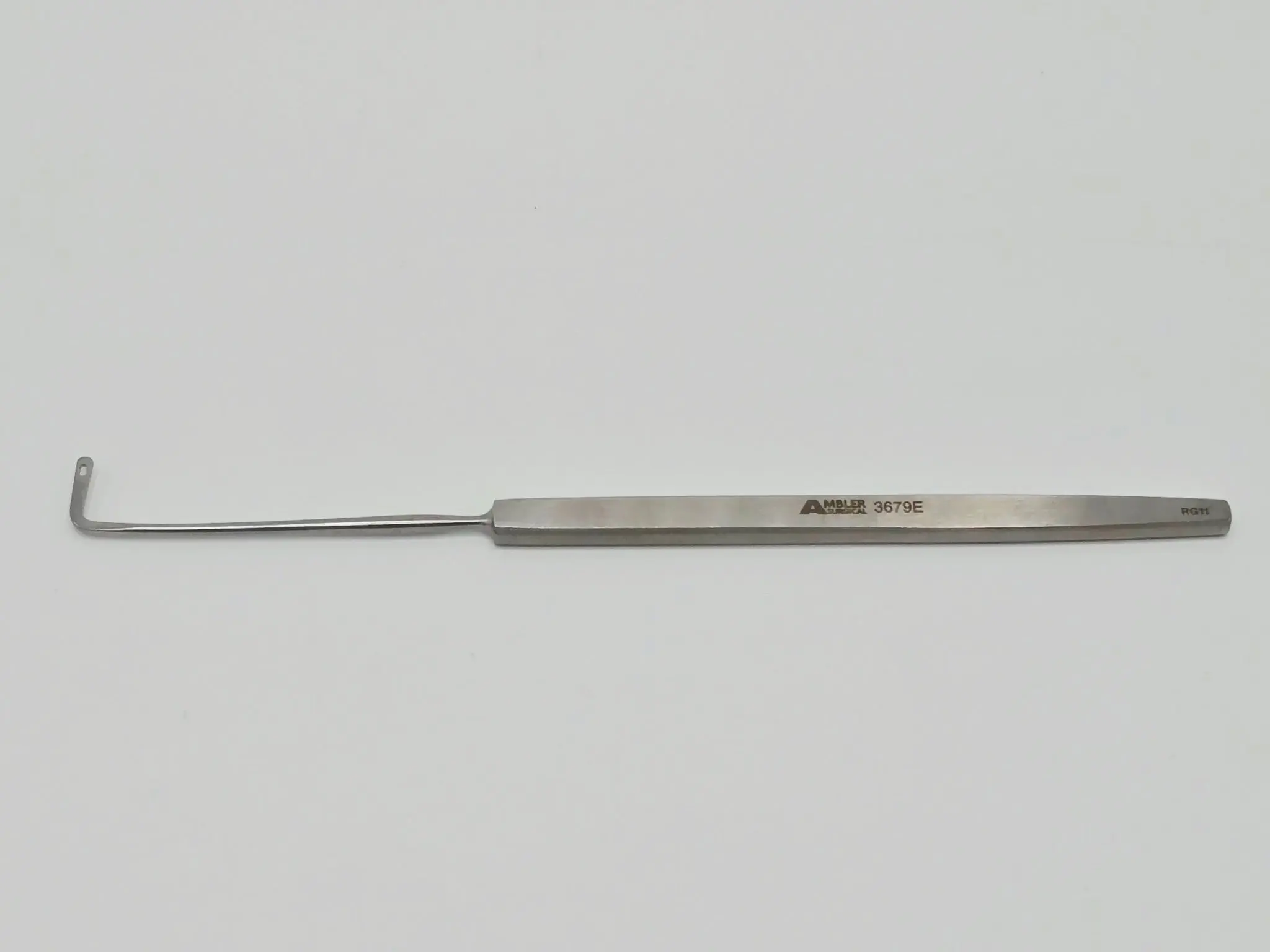 Ambler Surgical 3679E Gass Retinal Detachment Hook Graefe-Style Flattened 13.0mm - Image 2