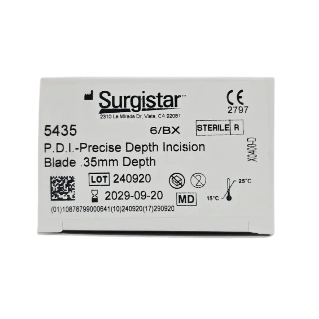 Ambler Surgical 5435 Surgistar Precision Depth Incision Blade .35mm Depth BX/6