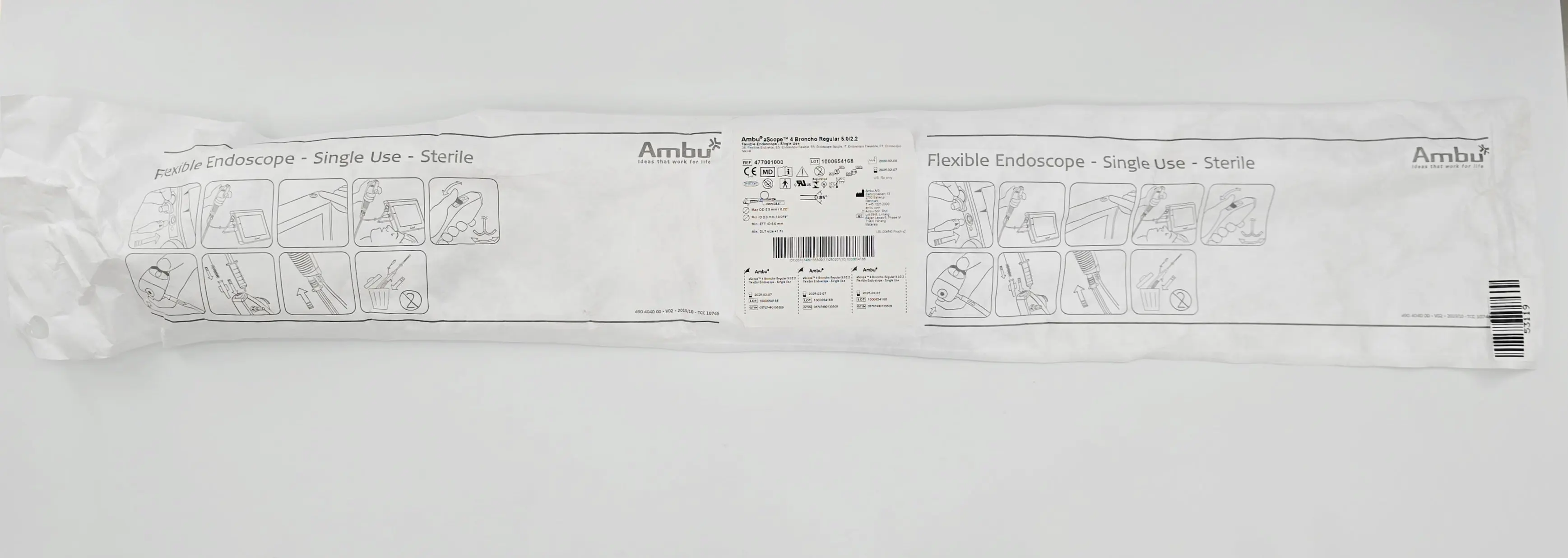 Ambu 477001000 aScope 4 Broncho Regular 5.0/2.2 Flexible Endoscope - Image 2