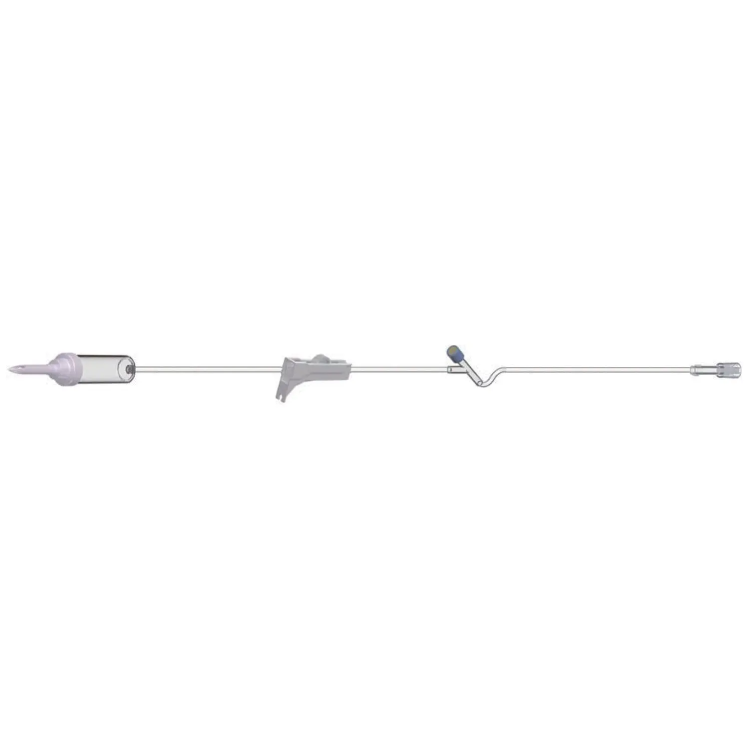 AMSINO IV Admin Set, 10 Drops/mL, 72" Length, 15 mL Priming, Non-Vented, Roller Clamp, 1 Y Site, Rotating Male Luer Lock, PE Pouch, 50/cs (75 cs/plt)