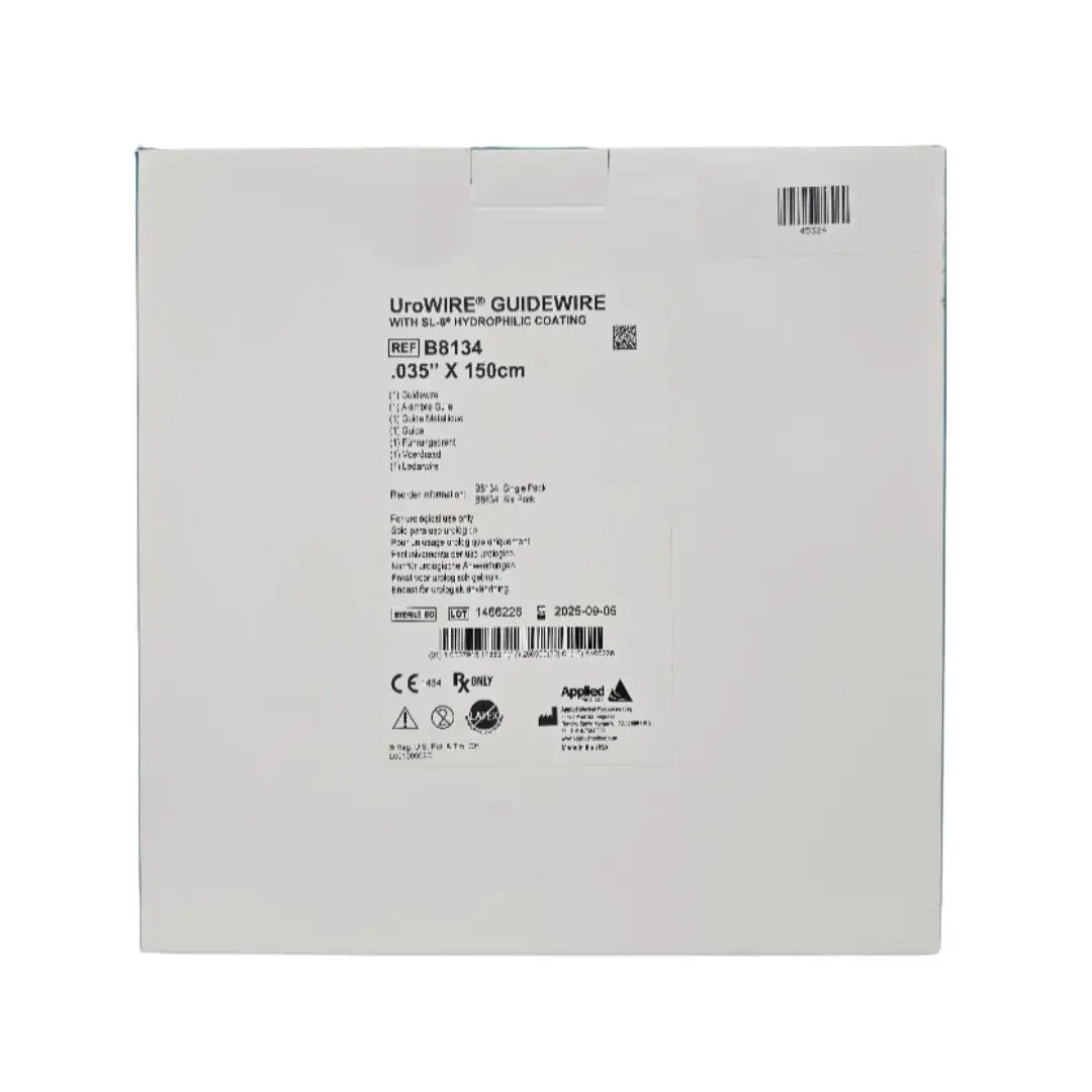 Applied Medical B8134 UroWIRE GUIDEWIRE w/ SL-6 Hydrophilic Coating .035" x 150cm