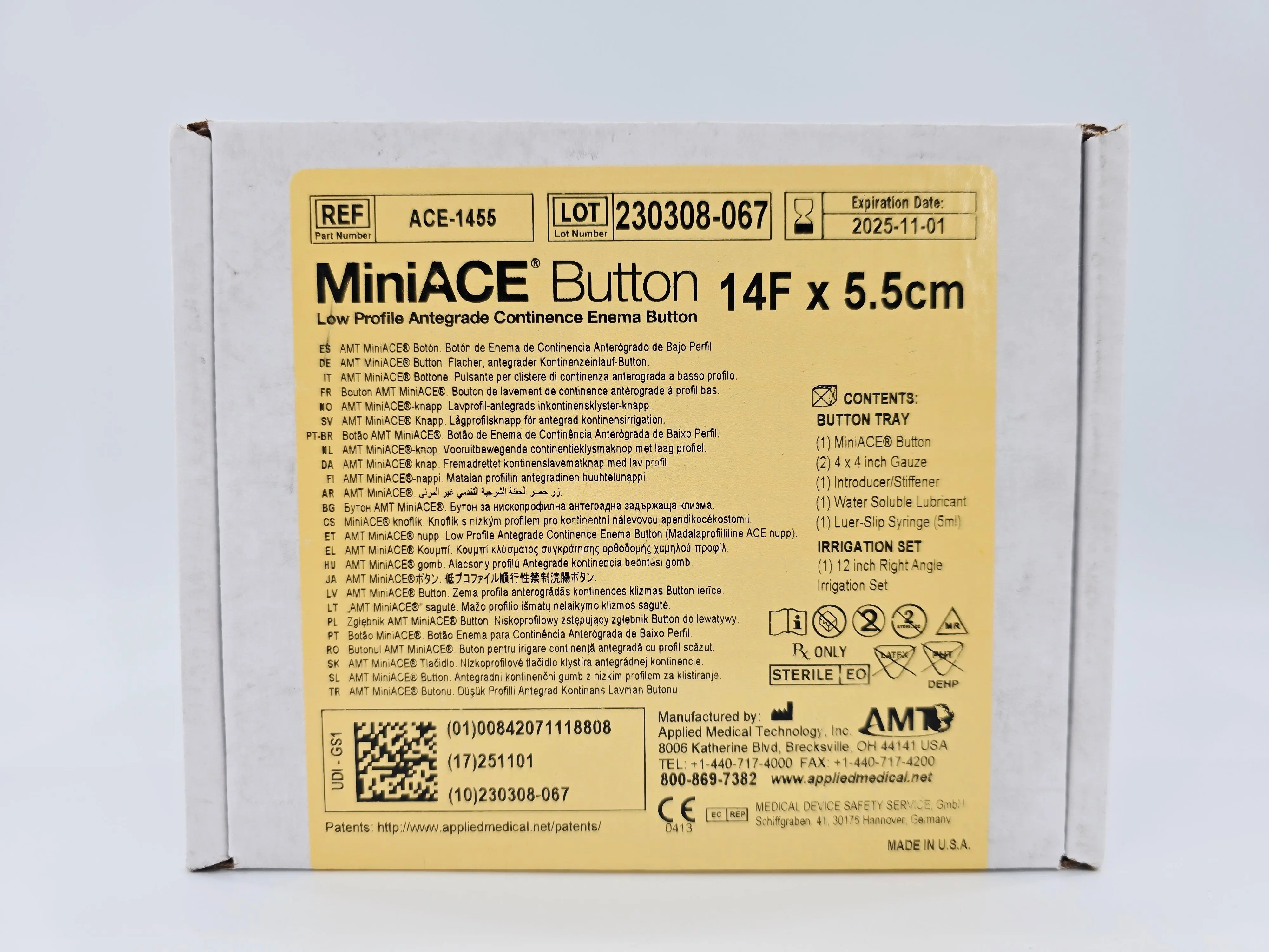 Applied Medical Technology ACE-1455 MiniACE Low Profile Antegrade Continence Enema Button 14F x 5.5cm - Image 2