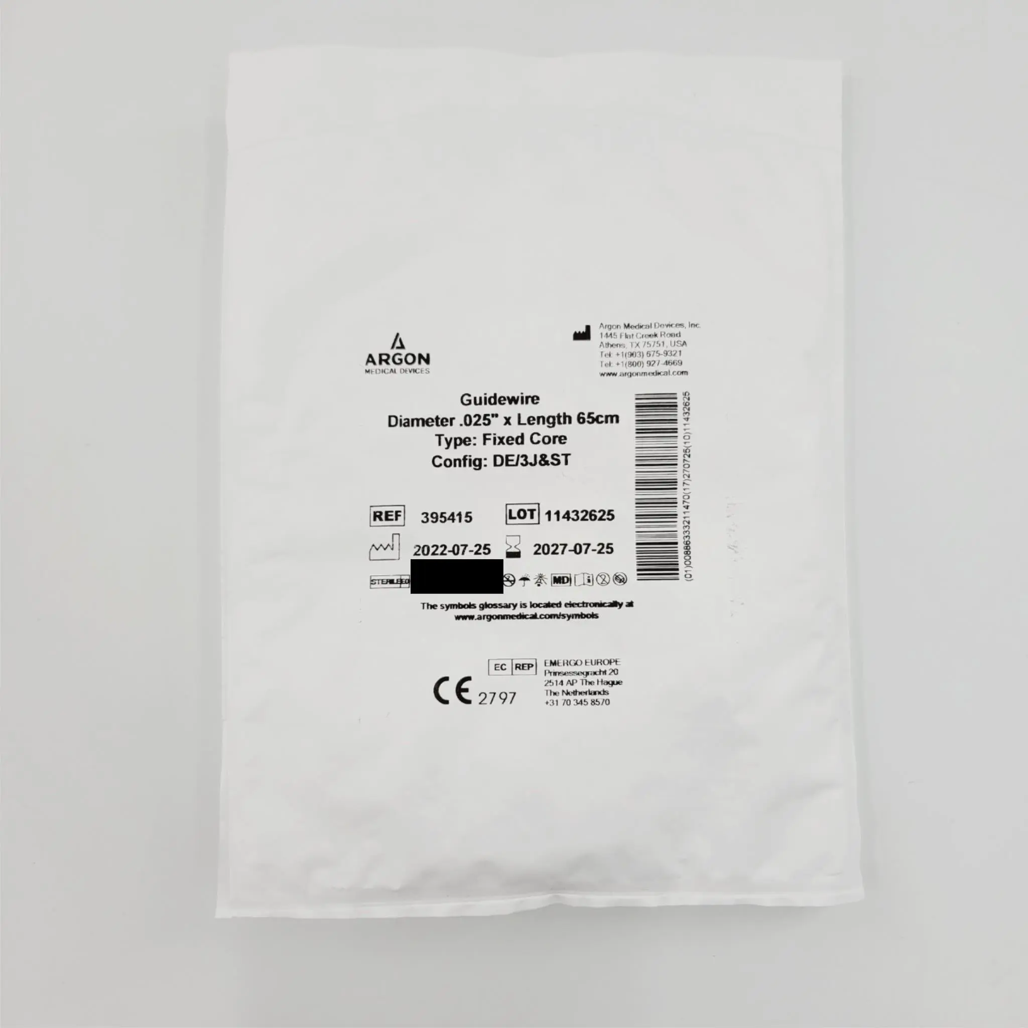 Argon Medical 395415 Guidewires .025" x 65cm - Image 3
