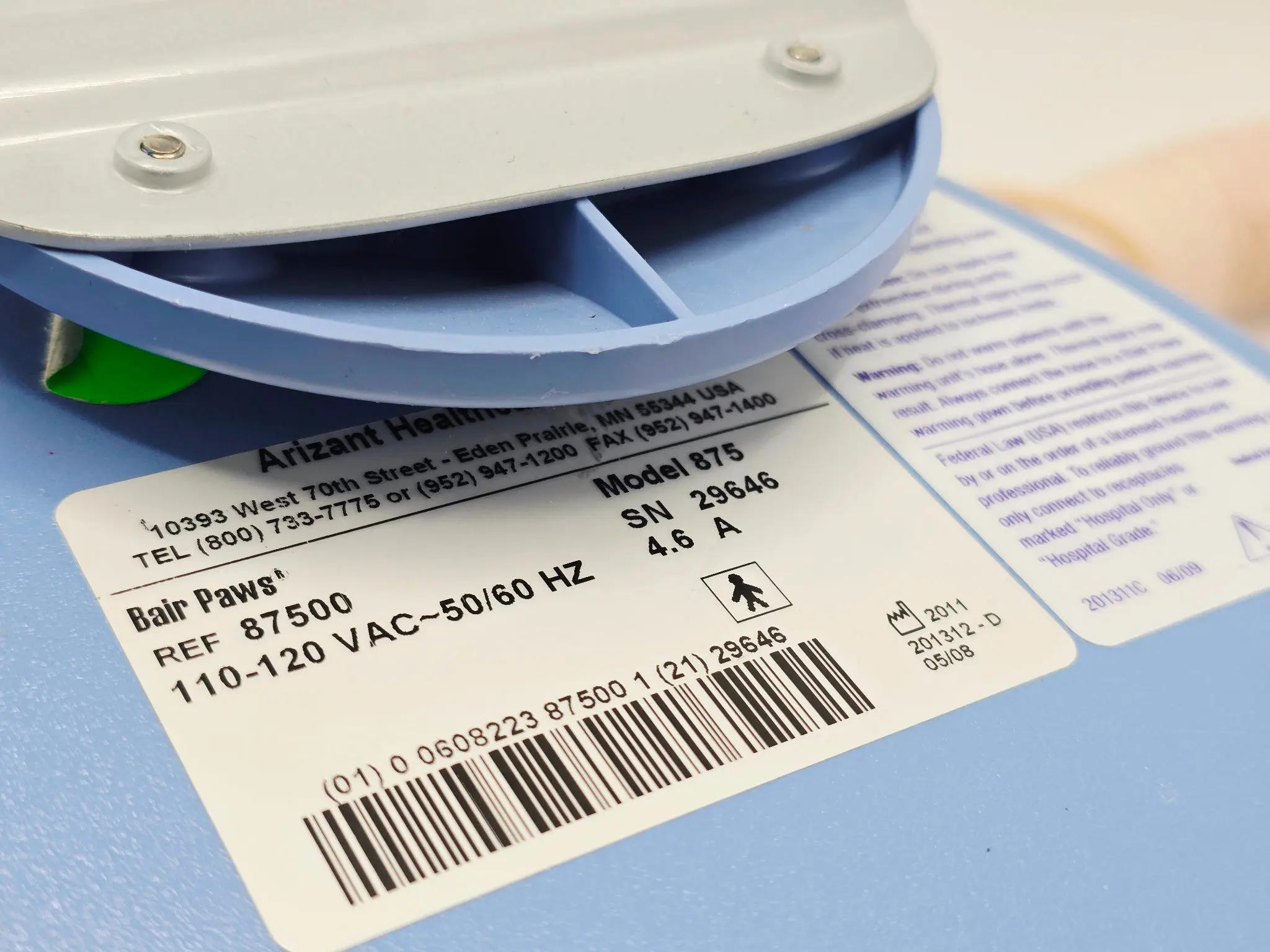 Arizant Bair Paws 875 Patient Warming System 87500 - Image 3