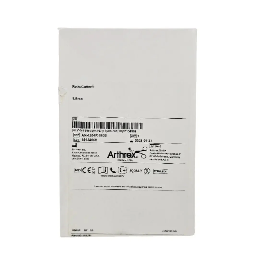 Arthrex AR-1204R-095S RetroCutter Reamer 9.5mm 1/EA