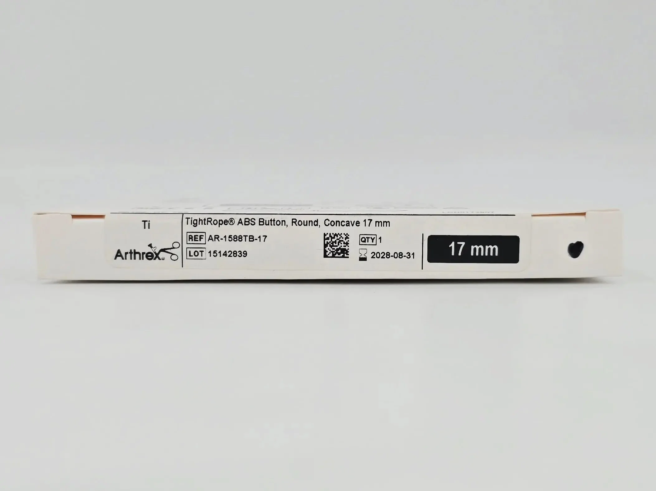 Arthrex AR-1588TB-17 TightRope ABS Button Round Concave 17mm 1/EA - Image 3