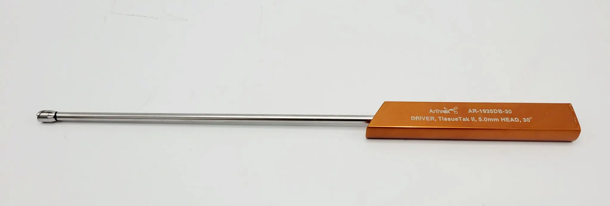 Arthrex AR-1935DB-30 Orthopedic TissueTak II Driver 5mm HEAD 30 Degree 10-3/4" - Image 2
