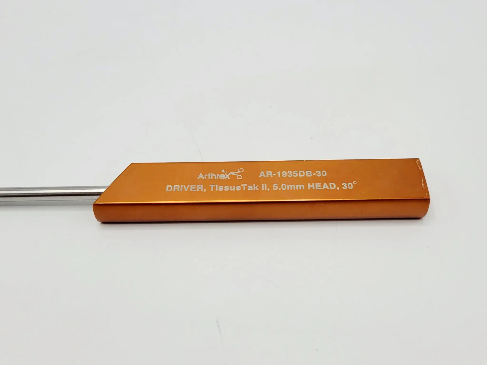Arthrex AR-1935DB-30 Orthopedic TissueTak II Driver 5mm HEAD 30 Degree 10-3/4" - Image 4
