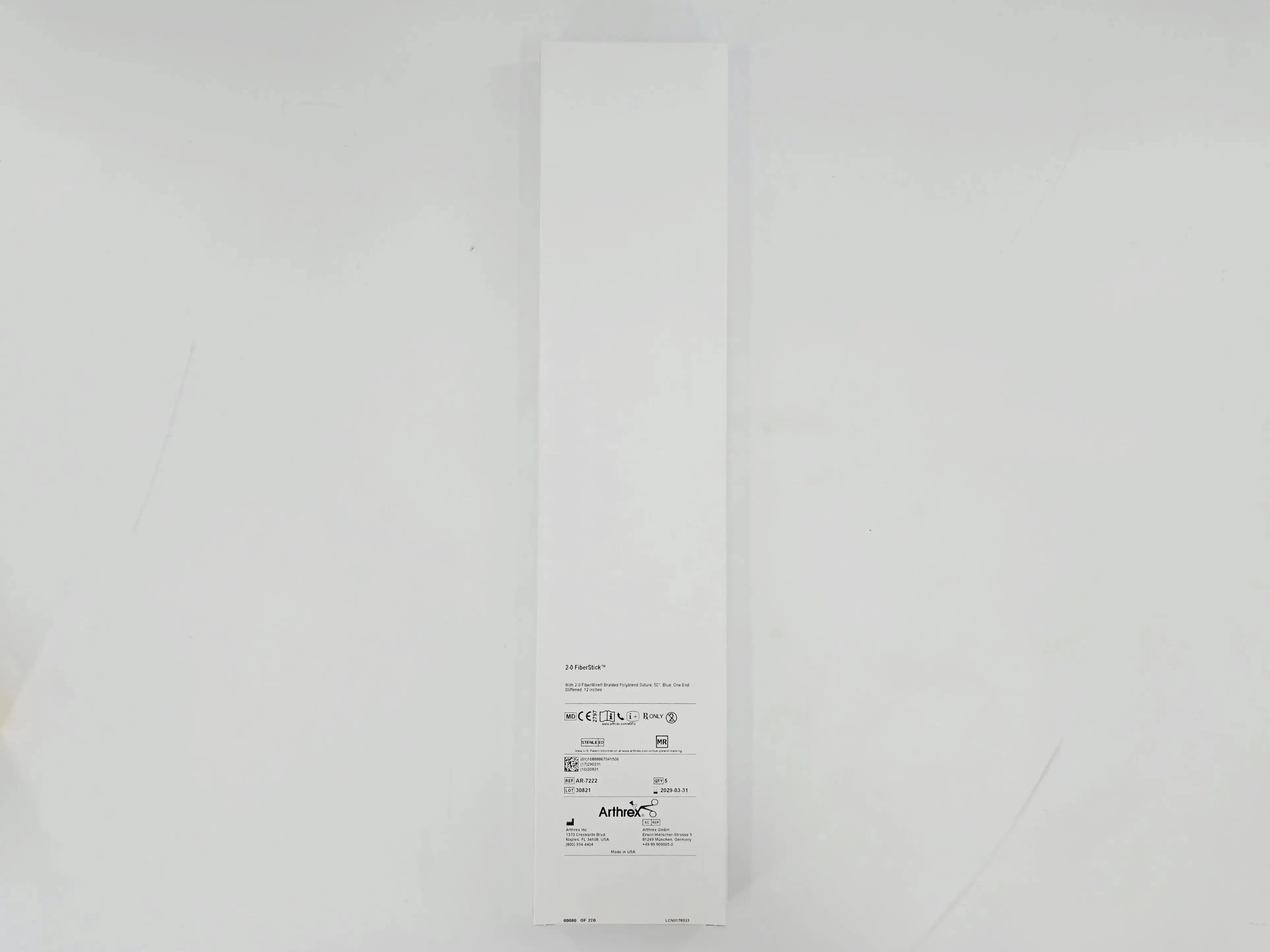 Arthrex AR-3638DS Knotless FiberTak Disposable Kit Straight w/ Spear, Obturator & Drill 1/EA - Image 2